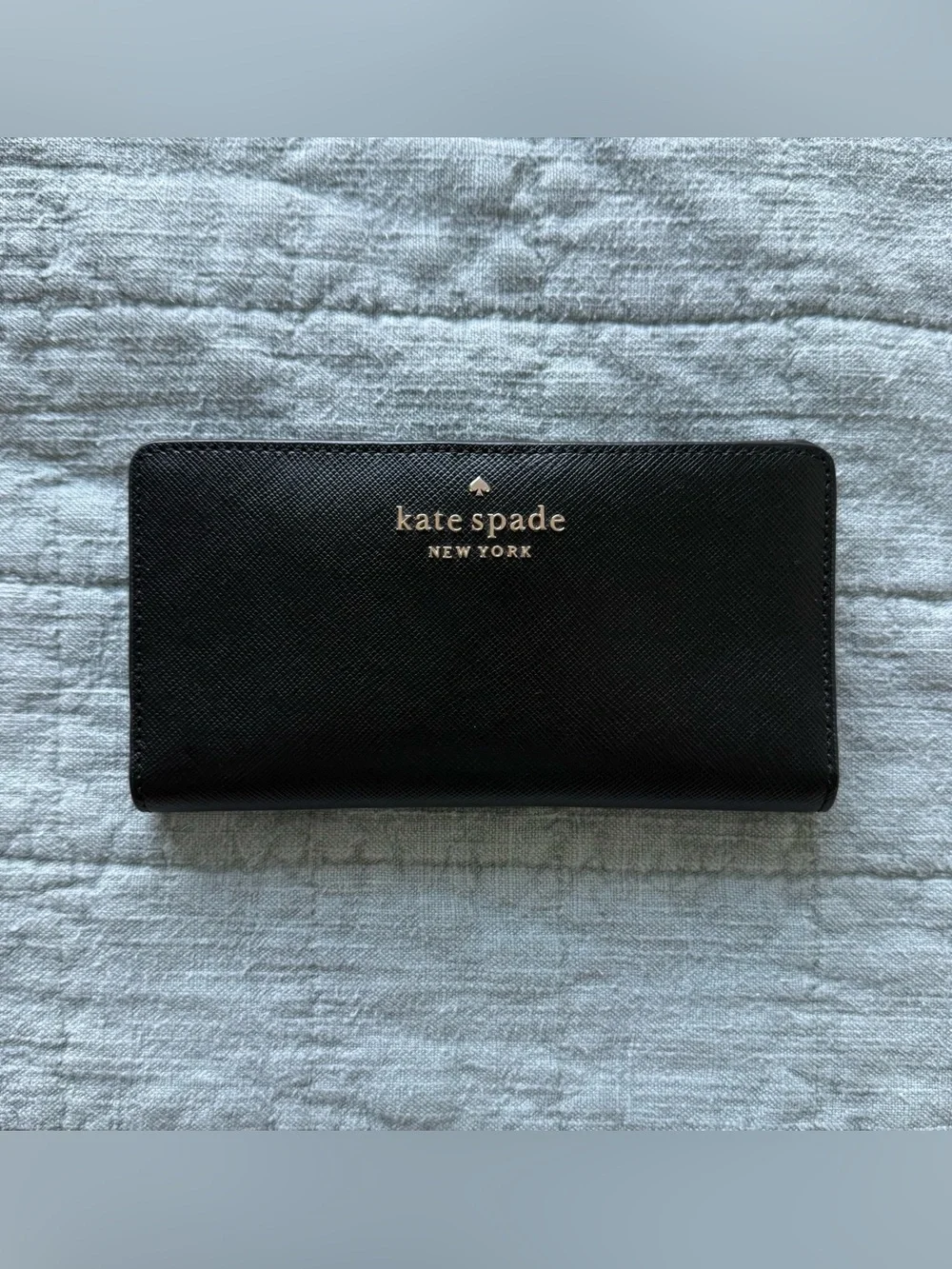 Kate Spade black bifold wallet
